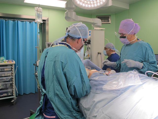 Breast Surgery In Progress